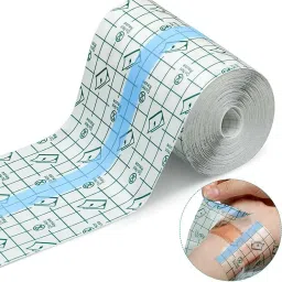 Transparent Stretch Adhesive Bandage Waterproof Bandage Clear Adhesive Bandages Dressing Tape for Tattoos & Second Skin Healing Protection Supplies (2.7inch × 393inch) Bandage Protector-25