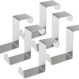 Over The Door Hooks,Z-Shaped Reversible Sturdy Hanging Hooks Dual Head Single Door Hanger-image-50