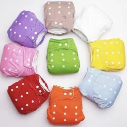Cloth Diapers for Babies,Reusable,Adjustable(Pack of 6) With 4 Layer Inserts-image-40
