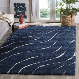 Dark Blue Polyester Carpet-image-36