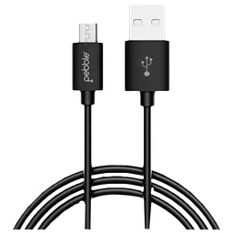 Pebble Type A to Micro USB 3.3 Feet (1M) Cable (4000 Plus Bends Lifespan, Black)-10