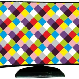 Wacky Computer Cover Full Set for 22 inch Computer Monitor, Keybord (8*18 Inch) and CPU (7.5*18*16 Inch)- CC-22-IN-MLTY-CHECK_P1 image 2