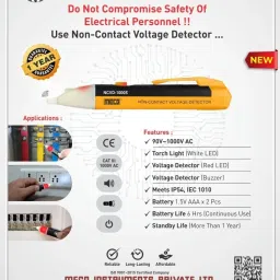 hty Meco 1000S Voltage Range : 90 ~ 1000V AC Safe Non Contact Voltage Detection Digital Voltage Tester image 3