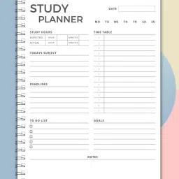 timewise Study Planner SWOT Schedule your Day A5 Planner Unruled 140 Pages image 2