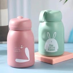 Mini Glass Water Bottle – Double-Walled Leakproof Bottle for Home, Office 330 ml-image-4