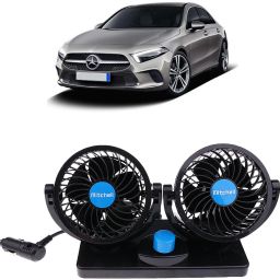 Car Fan 12V 360 Head 2 Speed Quiet Strong for All Auto Vehicles-P363 Car Interior Fan-image-51