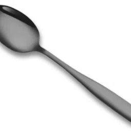 Silverware Dessert Spoons|1-Pcs Flatware for Ice-Cream, Ice-Tea|Charcoal Black Stainless Steel Cutlery Set-image-19