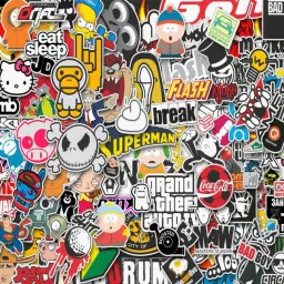 Just Rider Cartoon Superman bad boy Exclusive High Quality Laptop Decal, laptop skin sticker vinyl Laptop Decal 15.6-image-26