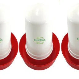 Chick & Quail Food Feeder & Drinker Combo 500 grams capacity (Pack Of 3) Common Bird Feeder-image-58