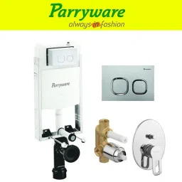 Half Frame Concealed Cistern, with divater body upper Pluto set of 1 pic 242 Dual Flush Tank-picture-12