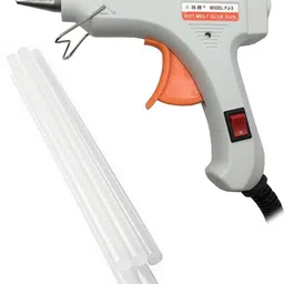 bandook 20W With 5 Glue Sticks Hot Melt Glue Gun White Color For Art and Crafts , Diy , Kirigami , Paper , PCB , Plush Toys , Crafts , Wood , Box High Temperature Corded Glue Gun-picture-30