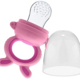 Bunny Silicone Food/Fruit Nibbler with Extra Mesh, Soft Pacifier & feeder Feeder- SILICON-12