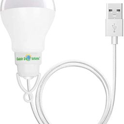Saish Solutions Bright USB LED Bulb of 5 volts 5 Watts (White), along with 3 Feet long cable SS46 Led Light-image-74