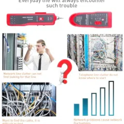 BALRAMA 868 Wire Tracker Network Cable Detector LAN Tester Ethernet RJ11 RJ45 Cat5 Cat6 Combo Set image 4