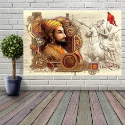 Chattrapati Shivaji Maharaj vinyl sticker poster Fine Art Print-26