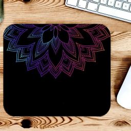Gfylo Bloom Through Black Printed Mouse pad Smooth Surface and anti-Slip Non Slip Base Mousepad-image-11