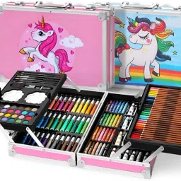 All in One Art Set 145 Piece Coloring and Painting Box for Boys and Girls-3