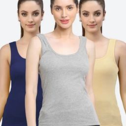 Women Blue, Grey, Beige Camisole-image-49