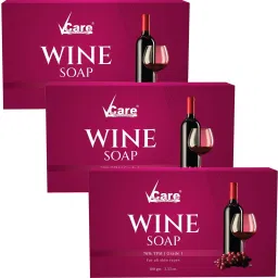 Red Wine Bathing Soap Bar for Men & Women 100g (Pack of 3) Pure & Gentle on Skin-8