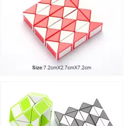 salpitoys QiYI Magic Snake Cube Twisty Puzzle Toy, 24 Blocks, 3D Cube Puzzle Box image 3