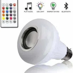 SAGEPL LED Bulb Bluetooth Speaker Music LED White + RGB Light Ball Bulb Smart Bulb image 3