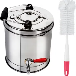 Steel Commercial Hot & Cold Tea Urn Can with Tap for Canteen With cleaning brush Tea Urn-image-83