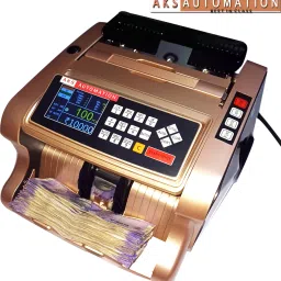 AKS AUTOMATION Heavy-Duty Note Counting Machine with Dual-Speed & Fake Note Detector Note Counting Machine-21