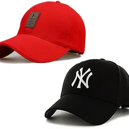Solid, Self Design, Embroidered Sports/Regular Cap-95