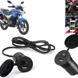 Waterproof USB Mobile Charger For Two Wheelers - Fast Charging Support 2 A 5 A Bike Mobile Charger-image-35