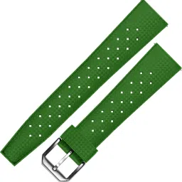 DBLACK [TROPIC] Cube Cut Design, Tropical Style, Quick Release, Matte Finish, FKM 22 mm Rubber Watch Strap-image-8