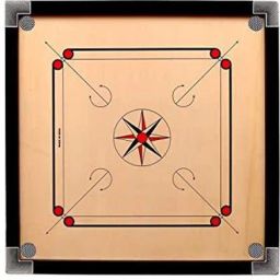 Carrom Board 32 Inch Water Proof ,& High Gloss Finish with Free Coins, 10 cm Carrom Board-picture-43