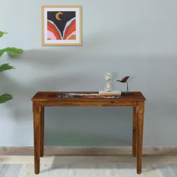 woodsworth from pepperfry Toscano Sheesham Wood Console Table In Provincial Teak Finish-picture-28