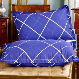 LUXURY Polyester Fibre Solid Sleeping Pillow Pack of 2-image-70