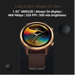 Noise Evolve 3 1.43" AMOLED Always-On Display with Bluetooth Calling, Metallic Design Smartwatch image 3