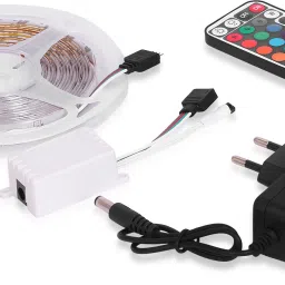 lact enterprise LACT 5 MITER LED STRIP WITH IR 24 KEY REMOTE MULTICOLOR Chain Copper Light Hanging Chain Rod image 2