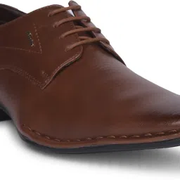 Bata Mens 8213 Formal Derby Lace Up Tan Shoes Casuals For Men-image-16