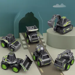 Metal construction vehicles truck set for kids| Die cast unbreakable truck set-image-79