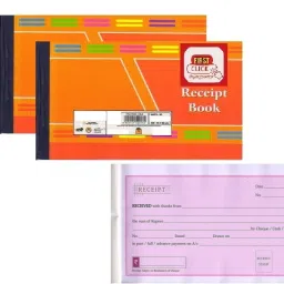 MONEY AND CASH RENT RECEIPT NOTEBOOK 2 BOOKLETS Cash Receipt Book with Duplicate(50 Printed + 50 Plain)Size-19x11 cm Pack of 2 1-Part RULED-image-6