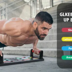 livox Pushup Rack Board And Toning tube, Ab wheel Roller With Pushup Bar. Ab Exerciser image 3