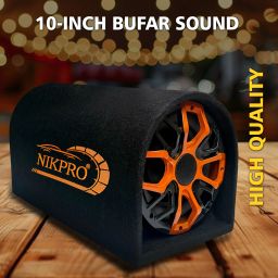 Bass Tube Subwoofer for Cars 10 Inch Plug and Play 10 inch Car Bass Tube with a built-in amplifier Subwoofer-image-27