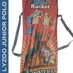 Junior POLO Double shaft Badminton Racquet for kids under 15 Age Group Aluminium Multicolor Strung Badminton Racquet-10