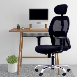 Gravity High Back Gaming & Computer Revolving Chair Mesh Office Adjustable Arm Chair-image-62