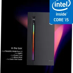 shopadda Core™ i5 (2nd Gen) [4 Cores, 4 Threads] | Fingers RGB-Flow C2 [GES] Gaming CPU - Intel® Core™ i5-2400 [4 Cores, 4 Threads, 3.10 GHz] (8 GB RAM/Intel® UHD Graphics/1024 GB Hard Disk/256 GB SSD Capacity/Windows 11 Pro/1 GB Graphics Memory) Full Tower with MS Office-picture-0