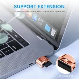 Zorbes Micro SD Card Reader Mini Type C TF Reader with Keychain USB C OTG Memory Card Card Reader image 5