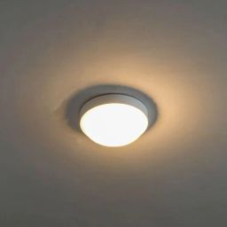 kapoor lampshades Chester Round Flush Ceiling Light In White Finish-picture-6