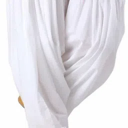 Cotton Blend Solid Women ["White"] Salwar-image-2