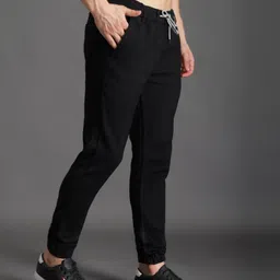 zaysh Men Jogger Fit Mid Rise Black Jeans-picture-13