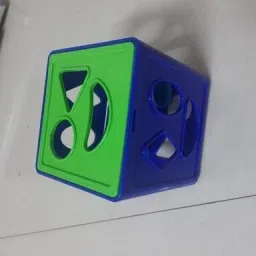 Shape Sorting Cube With 18 Shape And Different Color-CUBE BLUE-84-image-89