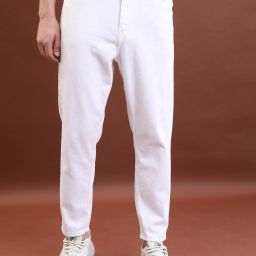 Men Regular Mid Rise White Jeans-image-63
