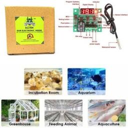 TechSupreme W1209 + 12v 2Amp Adapter + 3inch Fan+ 1 DC Connectors Screw Type & Motor 220-240volts 5/6rpm 4W Auto Swing Motor & Timer Module, Timer Relay, DC 6-30V 1 Channel Relay For Diy Incubator image 4
